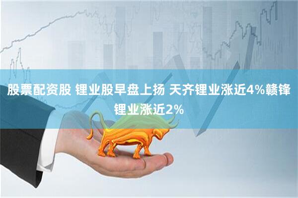 股票配资股 锂业股早盘上扬 天齐锂业涨近4%赣锋锂业涨近2%